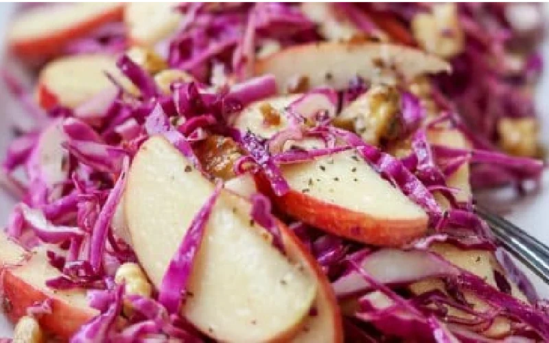 Pickled Red Cabbage with Walnuts & Apple